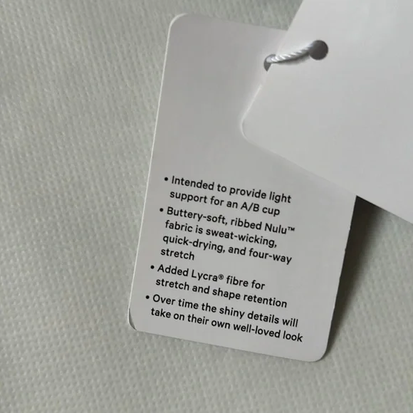 LULULEMON ALIGN ASYMMETRICAL RIBBED BRA *SHINE IN ESPRESSO SZ 6 NWT - Picture 5 of 8